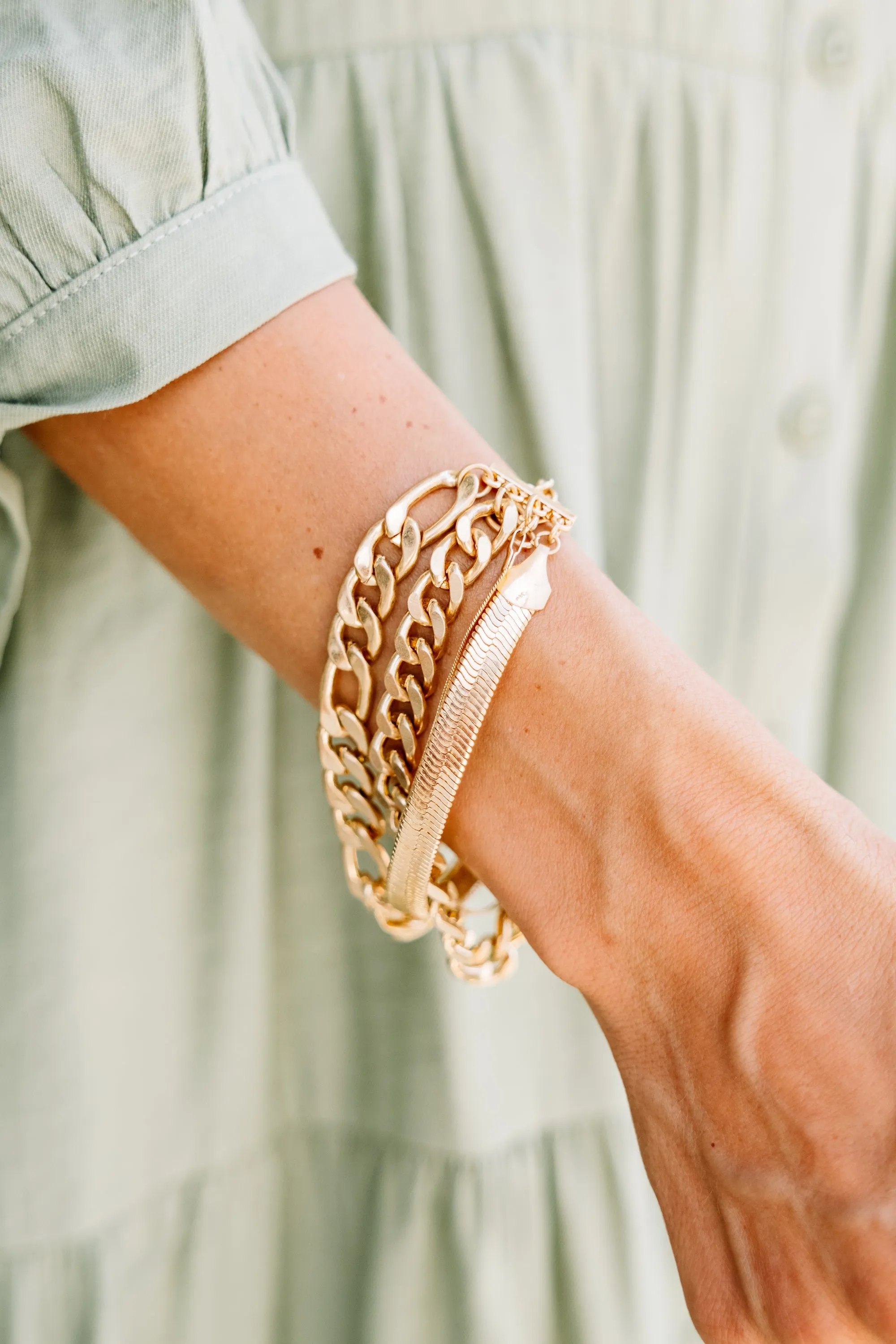 Close To You Gold Chain Bracelet