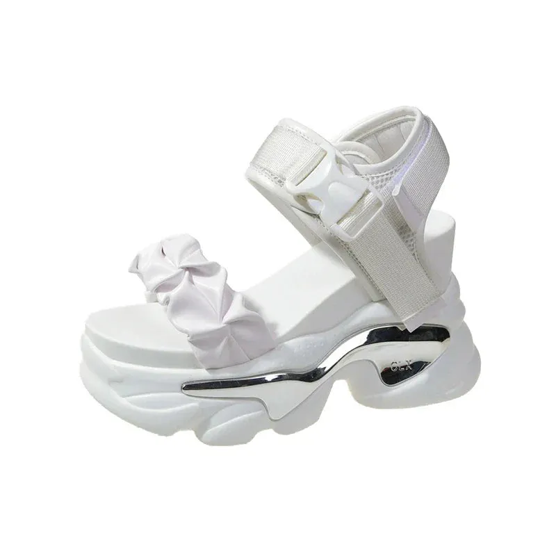 Joskaa 2024 New Chunky Heel Platform Sandals