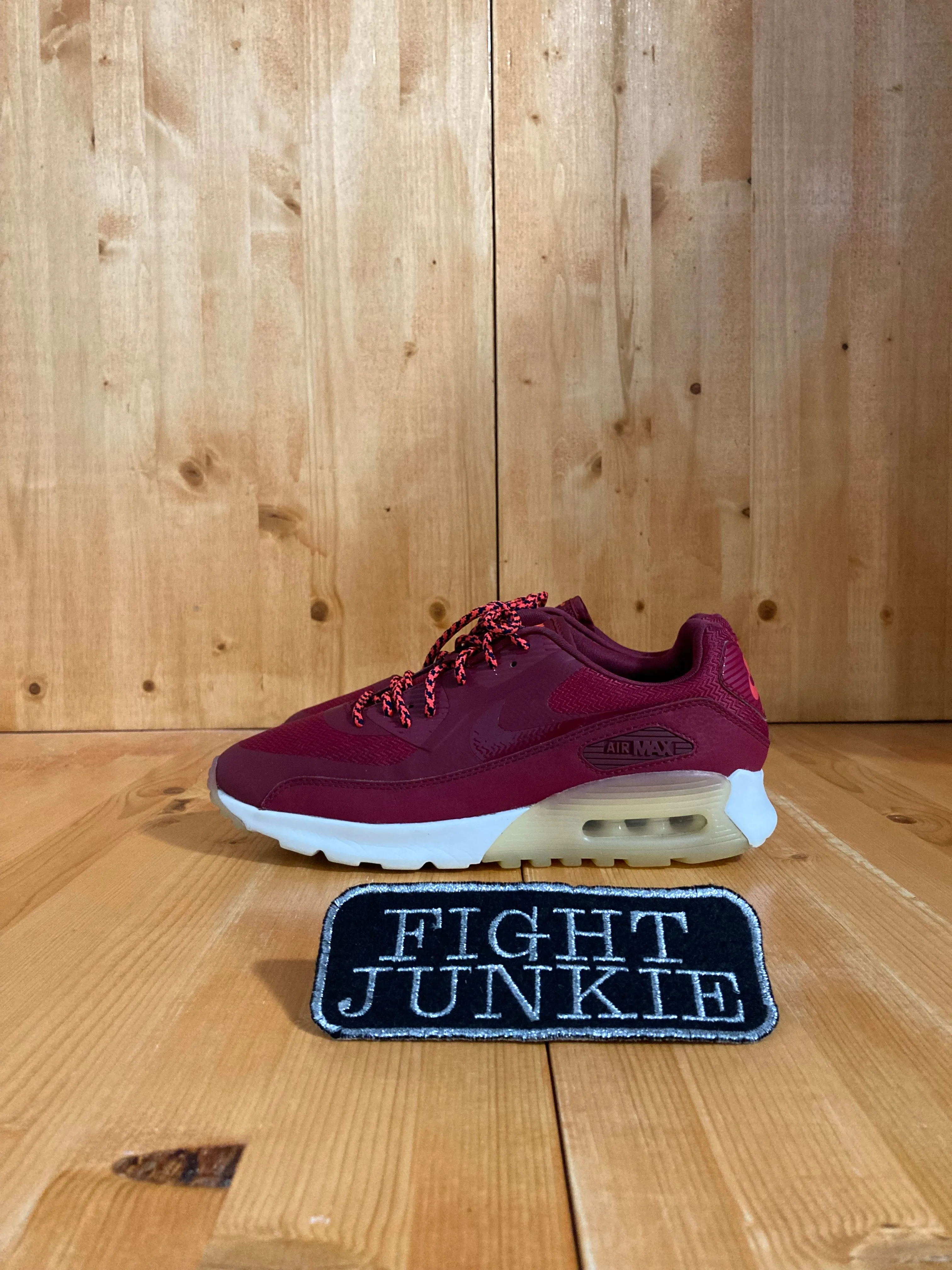 NIKE AIR MAX 90 ULTRA NOBLE Women Size 9 Running Training Shoes Sneakers Red 845110-600