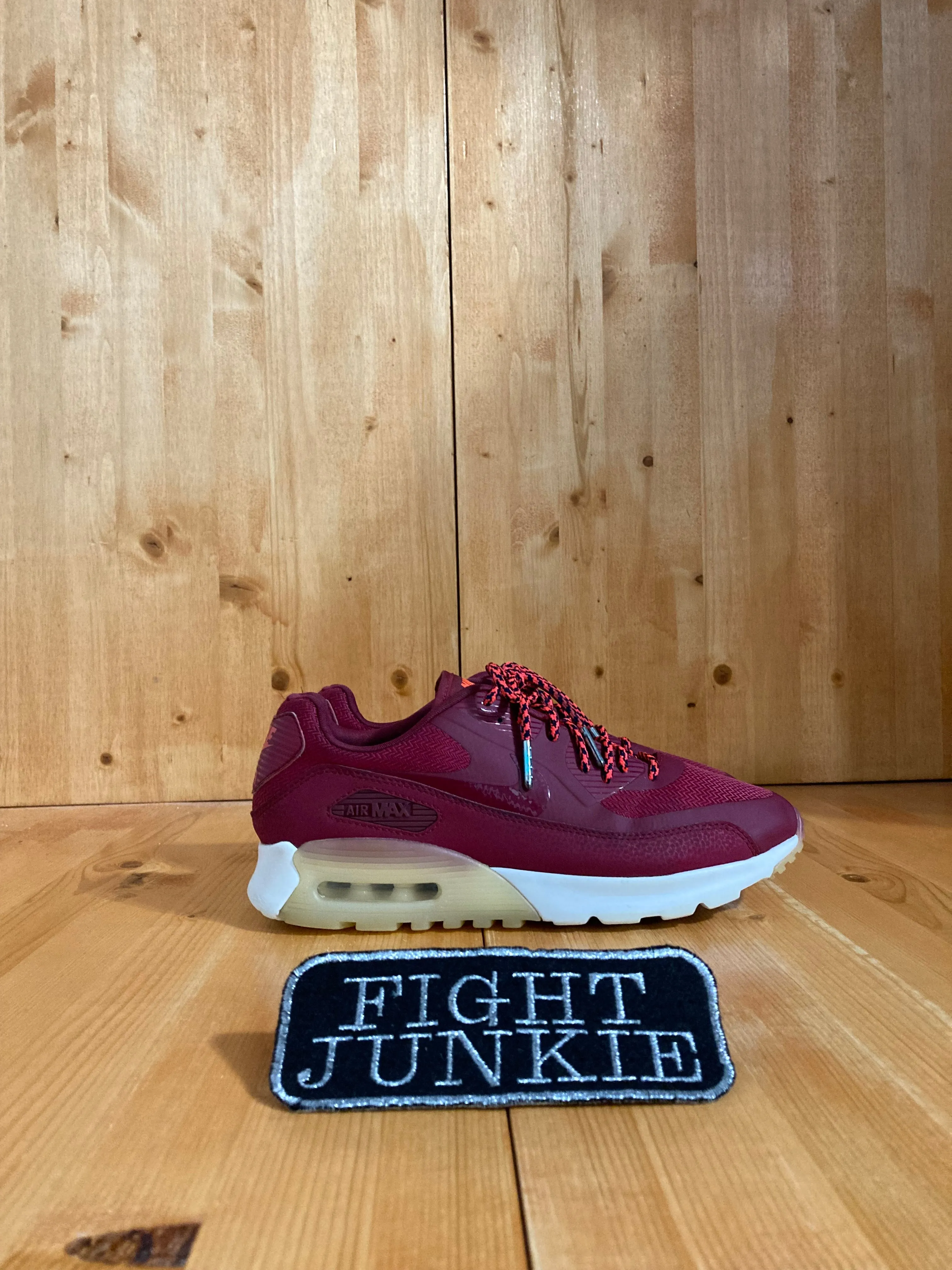 NIKE AIR MAX 90 ULTRA NOBLE Women Size 9 Running Training Shoes Sneakers Red 845110-600