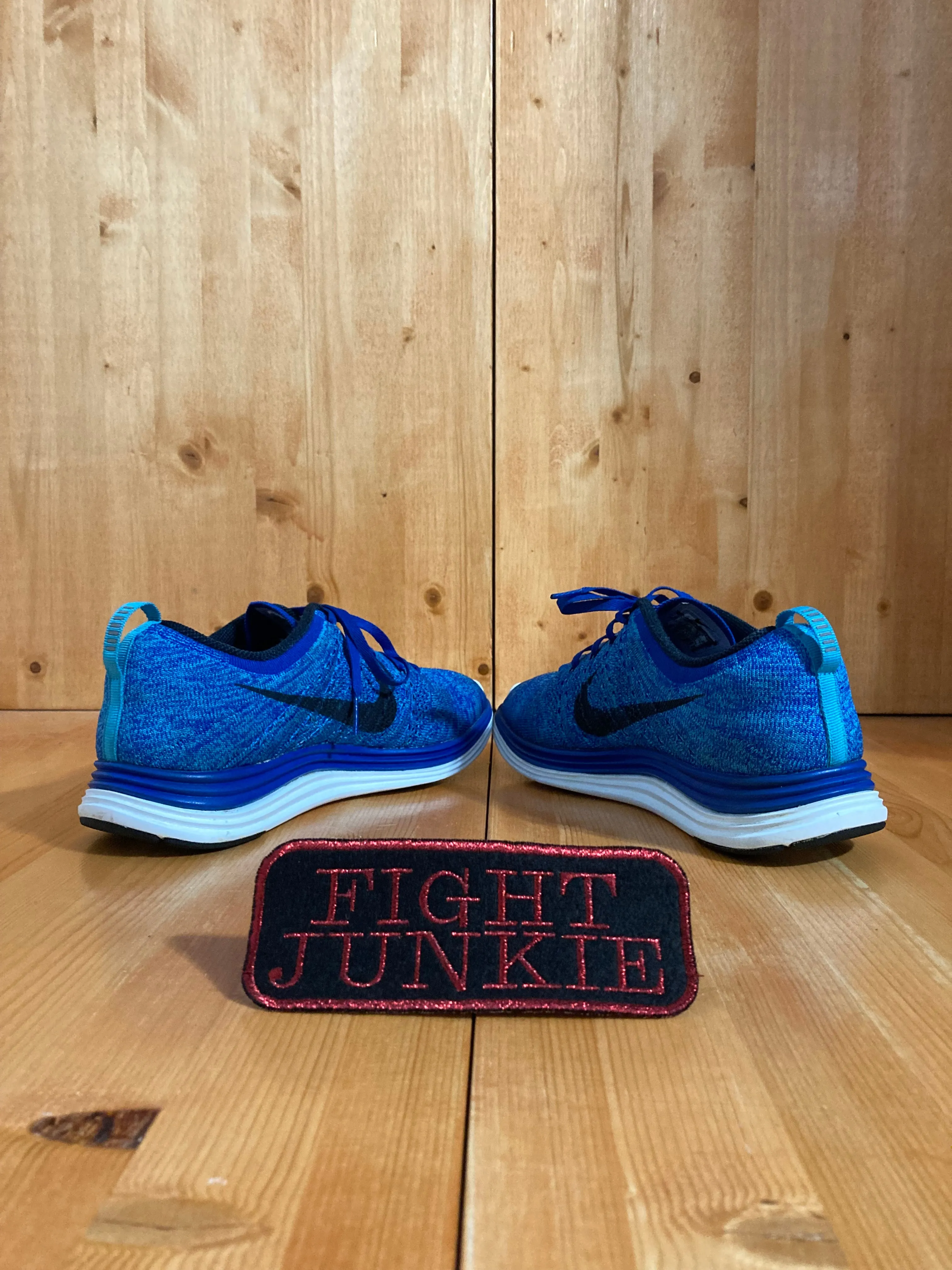 NIKE FLYKNIT LUNAR 1  Mens Size 8.5 Running Training Shoes Sneakers Blue 554887-440