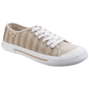 Rocket Dog Womens Jumpin Haystack Linen Sneaker Shoes
